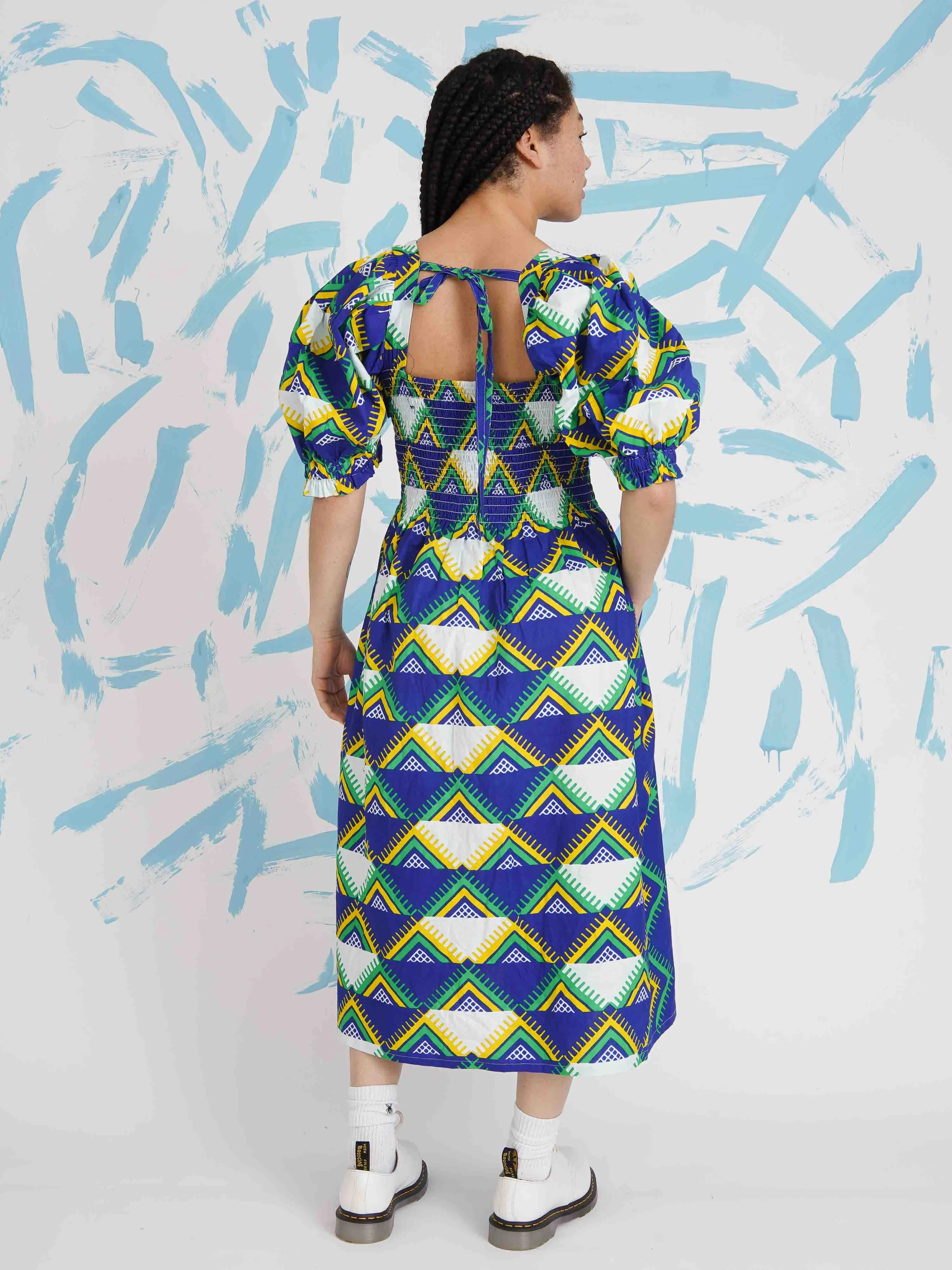 Ademola Smocked Midi Dress