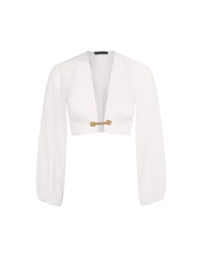 Alessia Long Sleeve Blouse - Off White