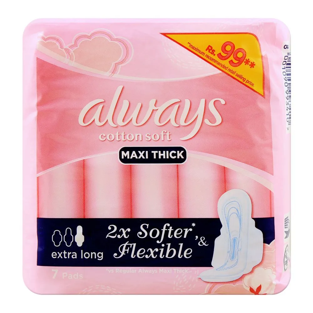 Always Cotton Soft Maxi Thick Extra Long x7