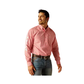 Ariat Men's Pro Series Team Gilbert Classic Fit Red Shirt