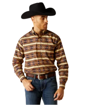 Ariat Mens Stanford Khaki Classic Fit Shirt-10052370