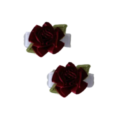 Baby Non Slip Hair Clip - Rose (3 Colours)