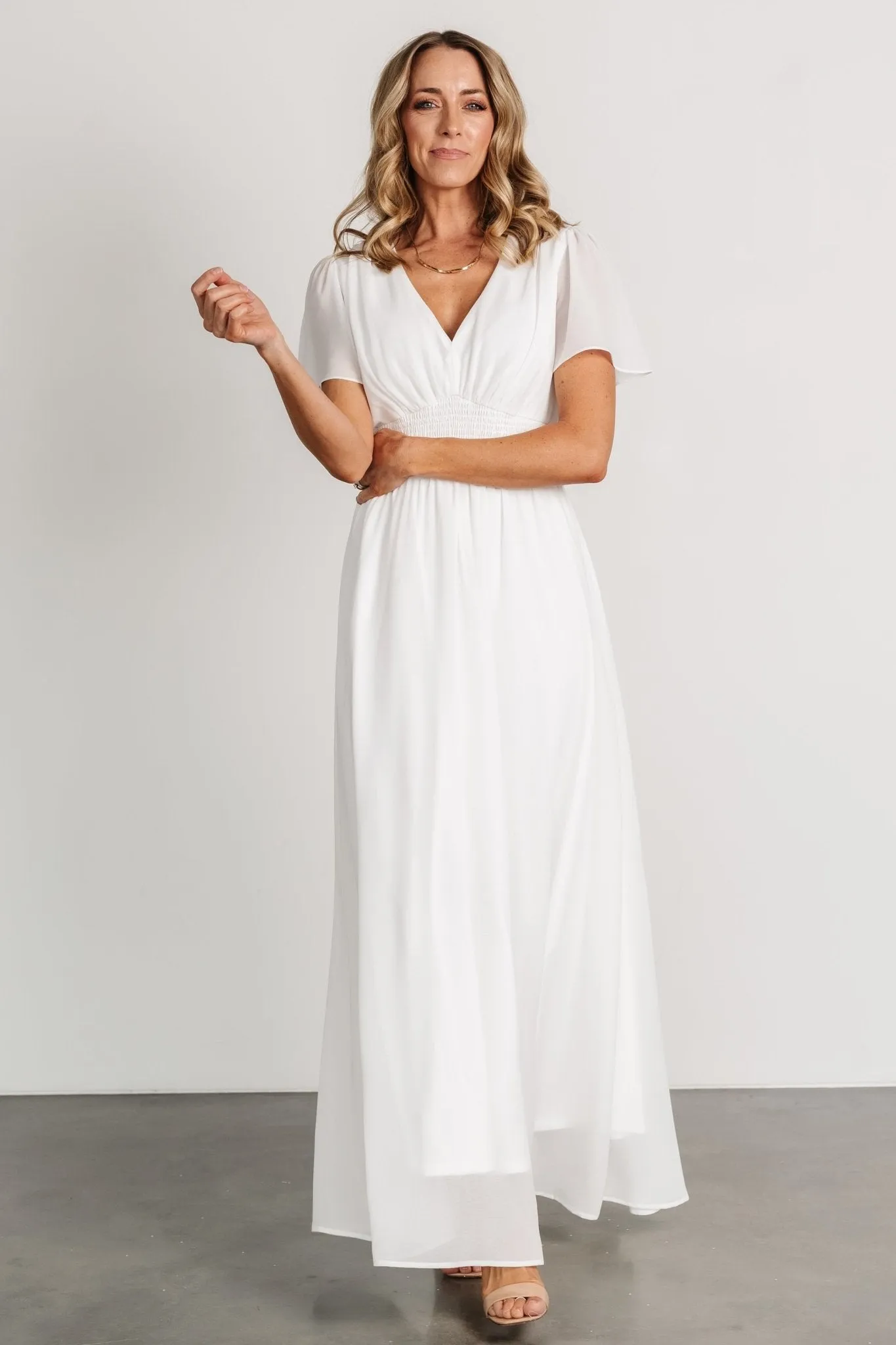 Birdie Maxi Dress | White
