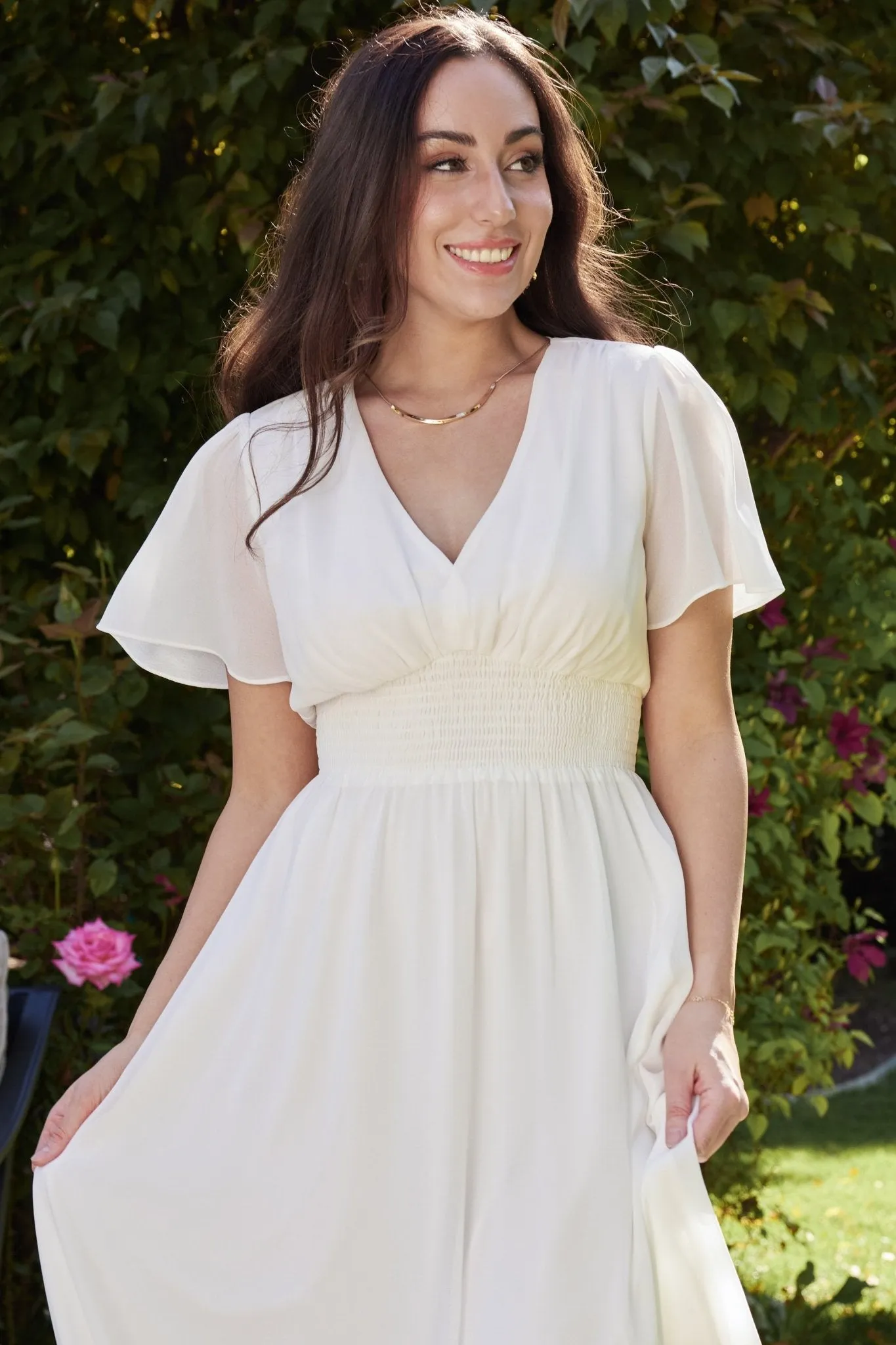 Birdie Maxi Dress | White