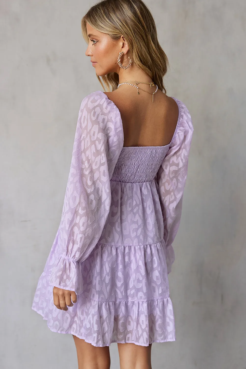 Boho Long Sleeves Mini Dress