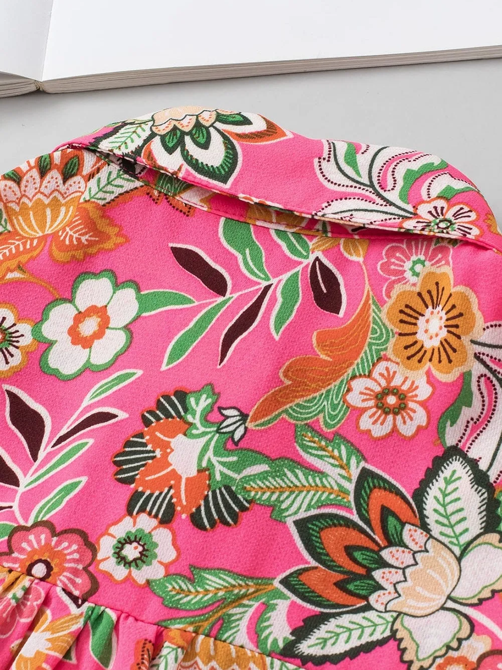 Casual Floral Button-Down Shirt