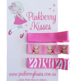 Everyday Non Slip Hair Clips - Singing with PINK