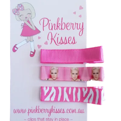 Everyday Non Slip Hair Clips - Singing with PINK
