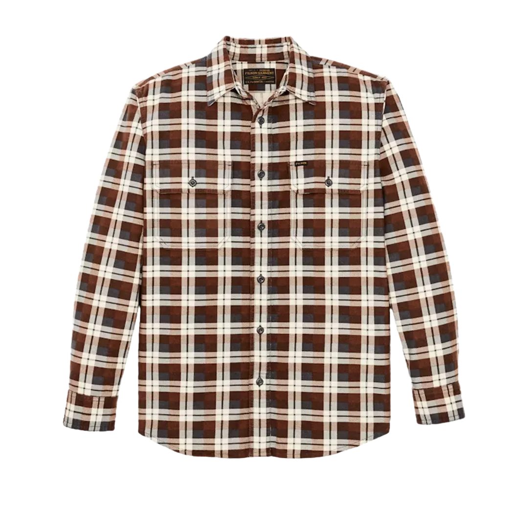 Filson - Field Flannel Shirt - Brown / Gray Plaid