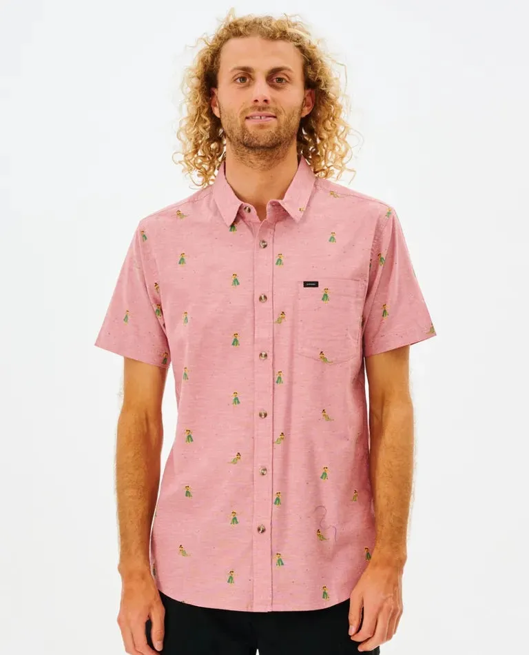 Hula Breach Short Sleeve Button Down Shirt