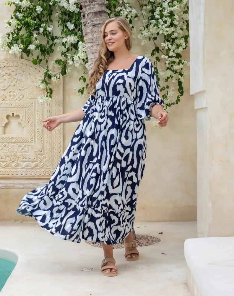 Kalani Dress - Indigo Reef