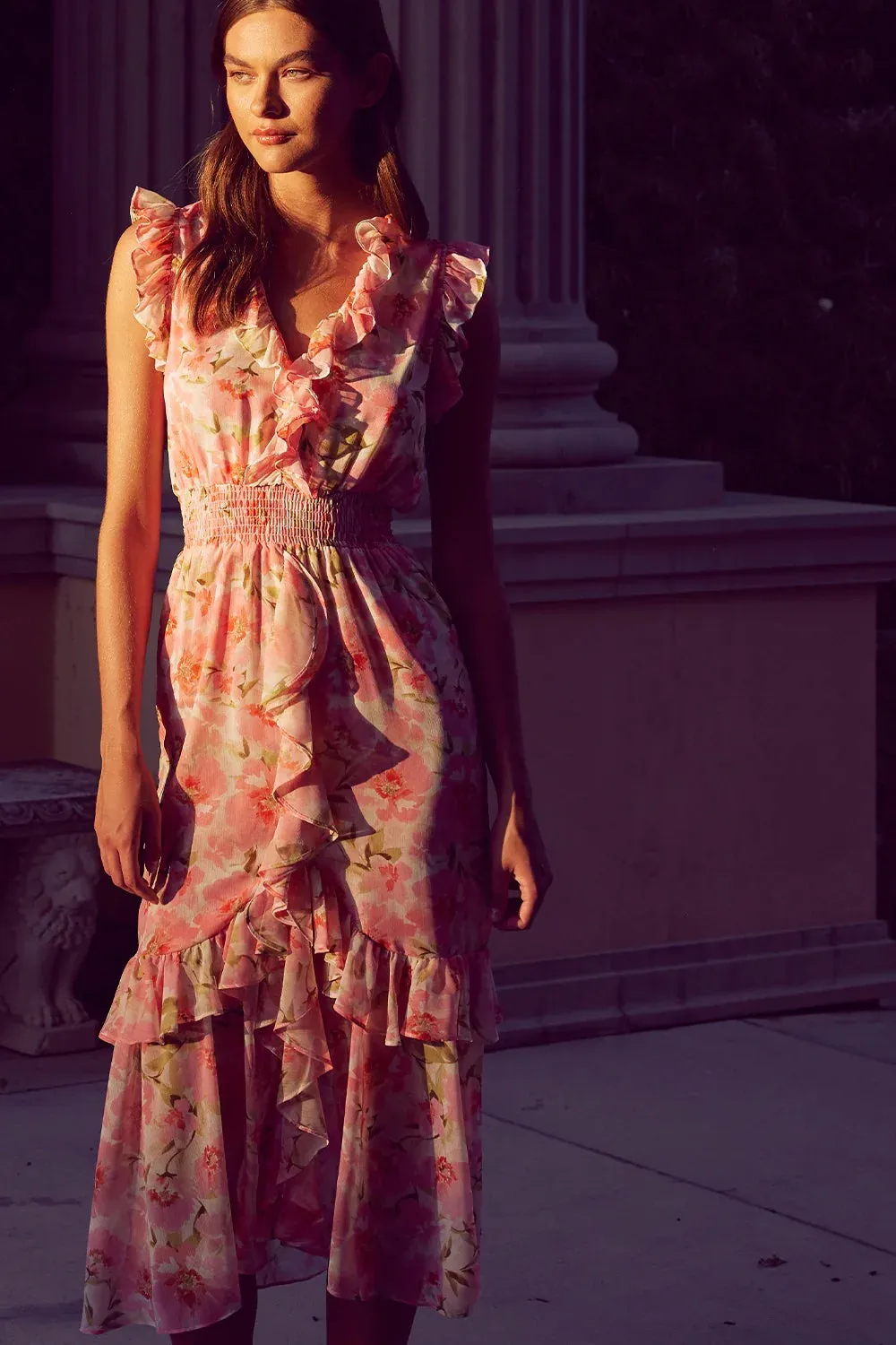 KIDADA DRESS - BLUSHING FLORAL
