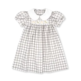 Lullaby Set: Ruth Ribbon Dress - King Street Windowpane