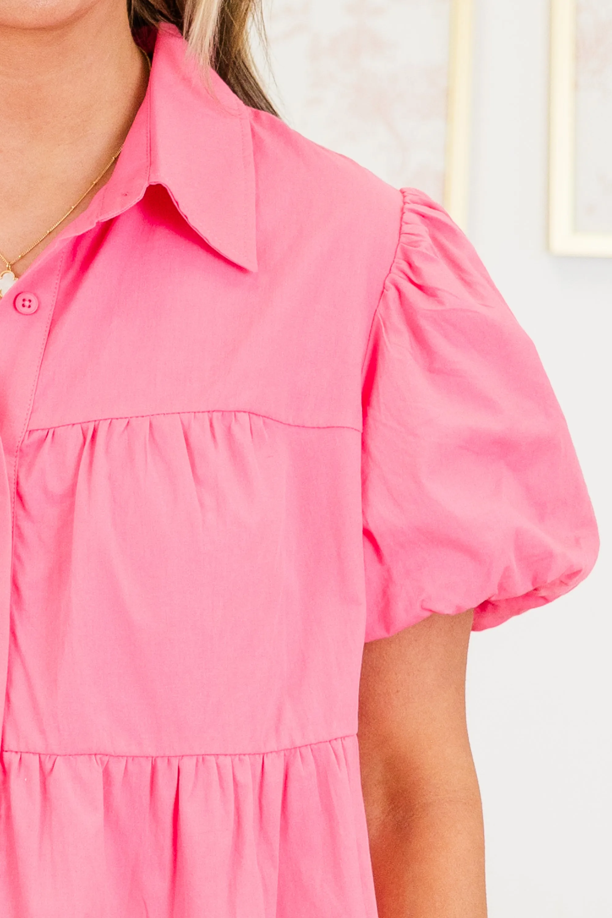 Magnolia Sweetheart Babydoll Top, Pink