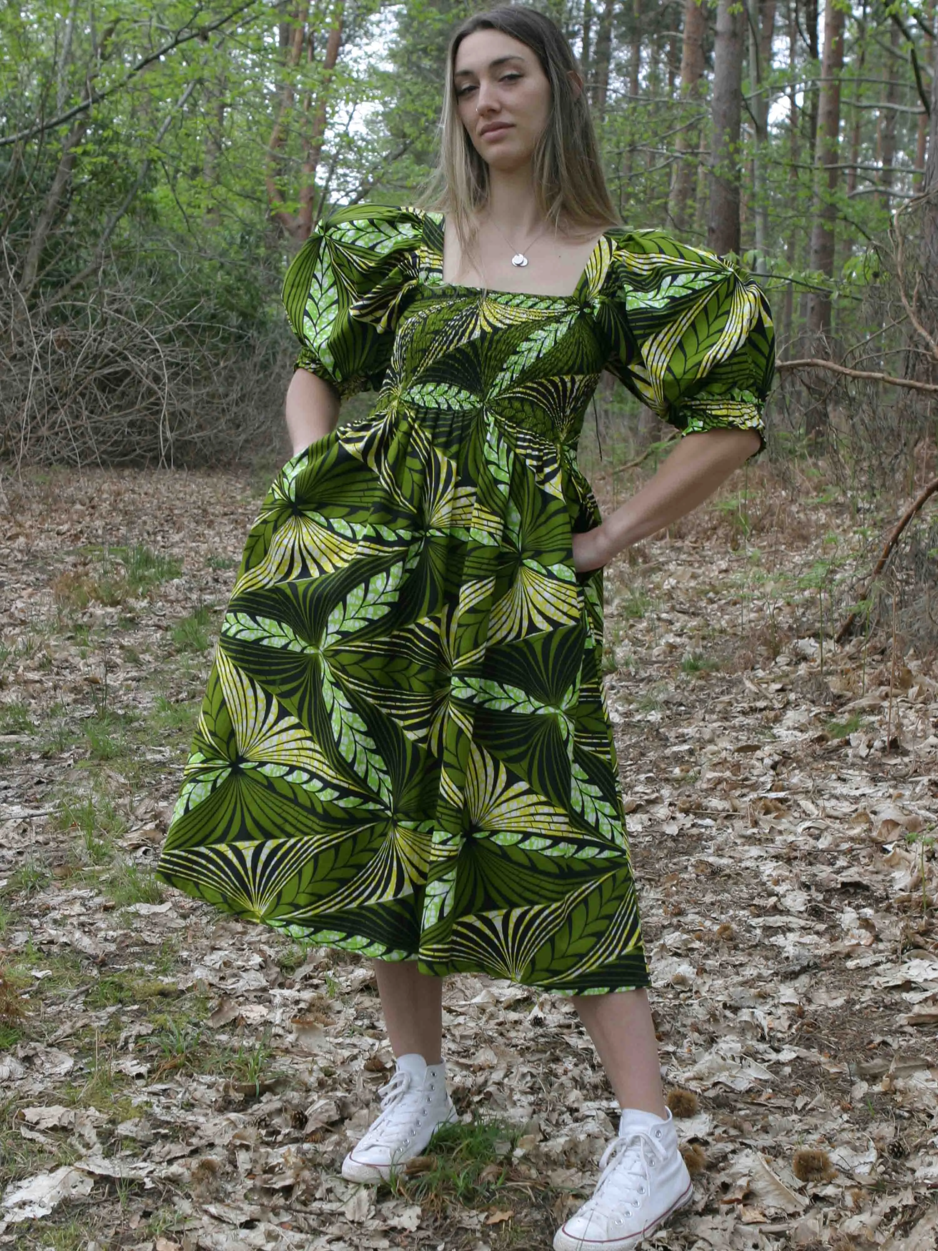 Mandy Smocked Midi Dress