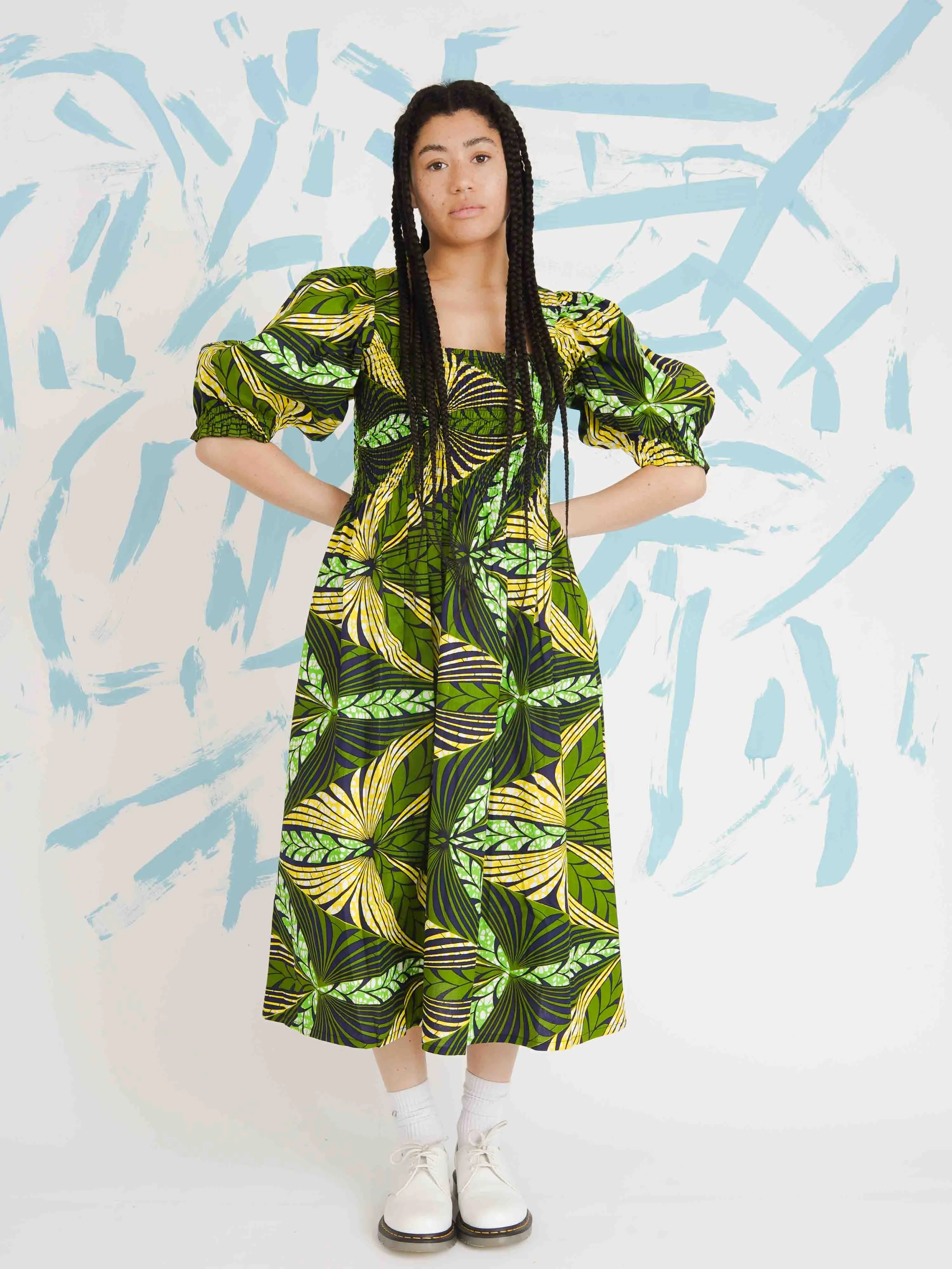 Mandy Smocked Midi Dress