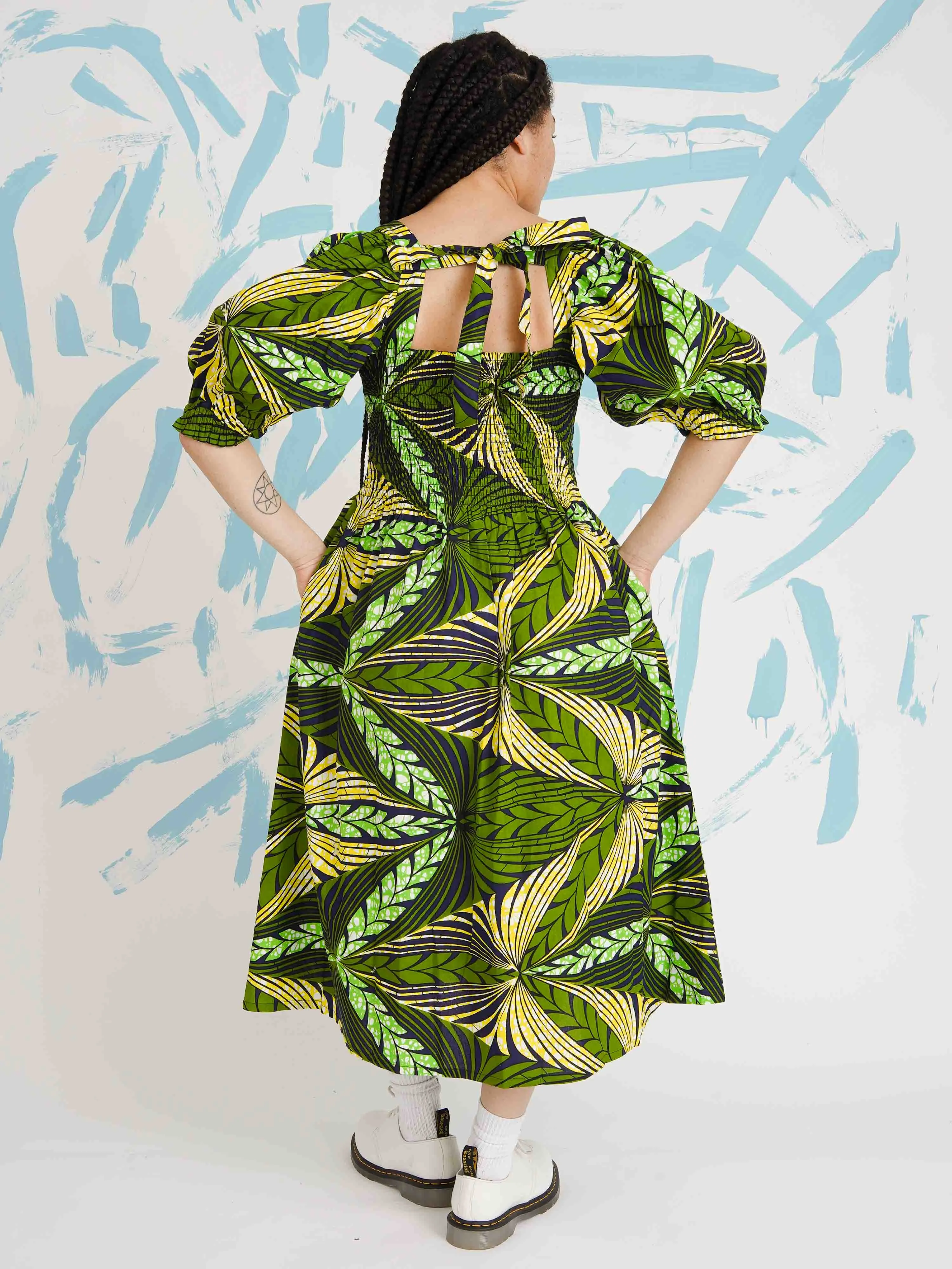 Mandy Smocked Midi Dress