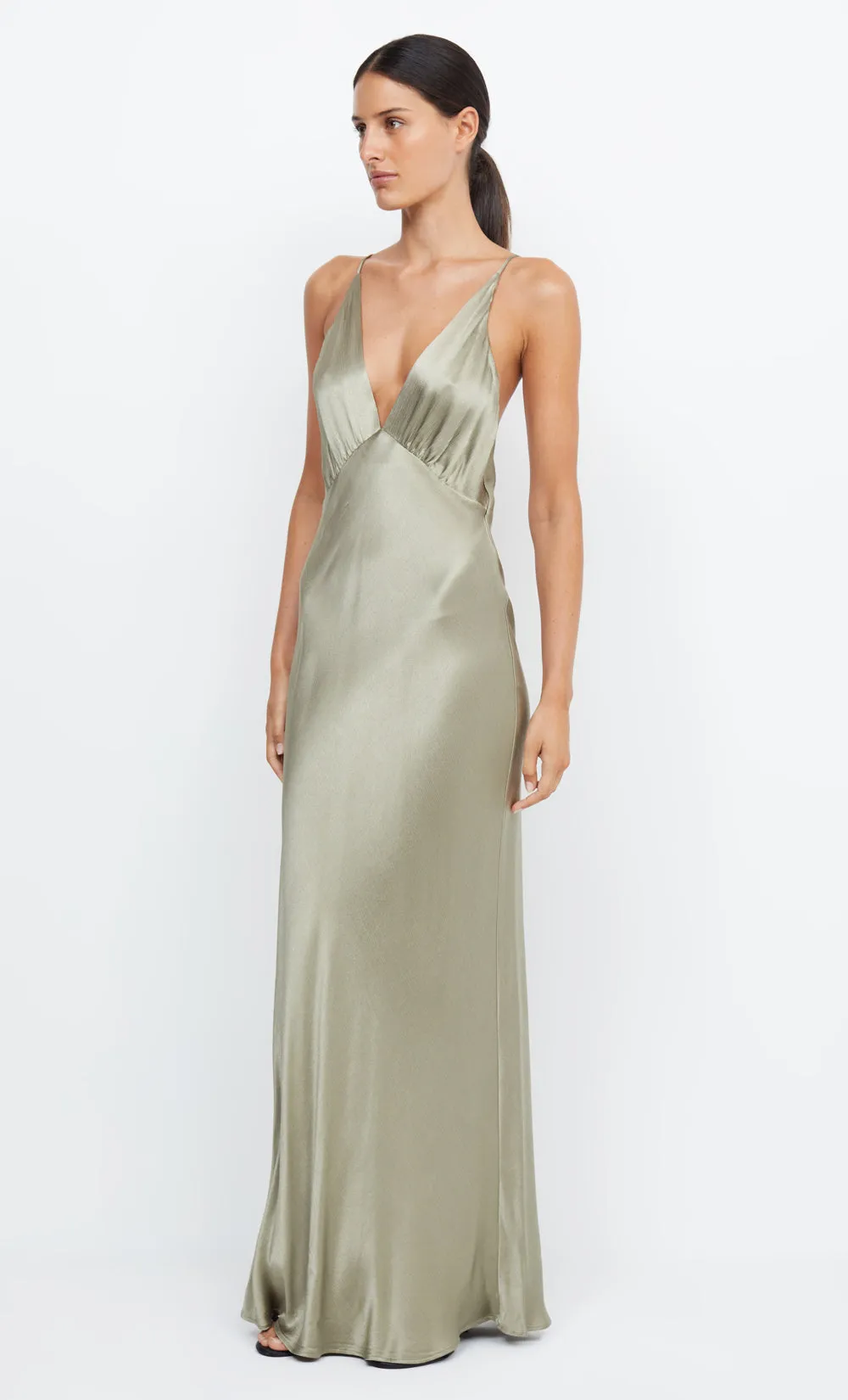 MOON  DANCE V MAXI DRESS - SAGE