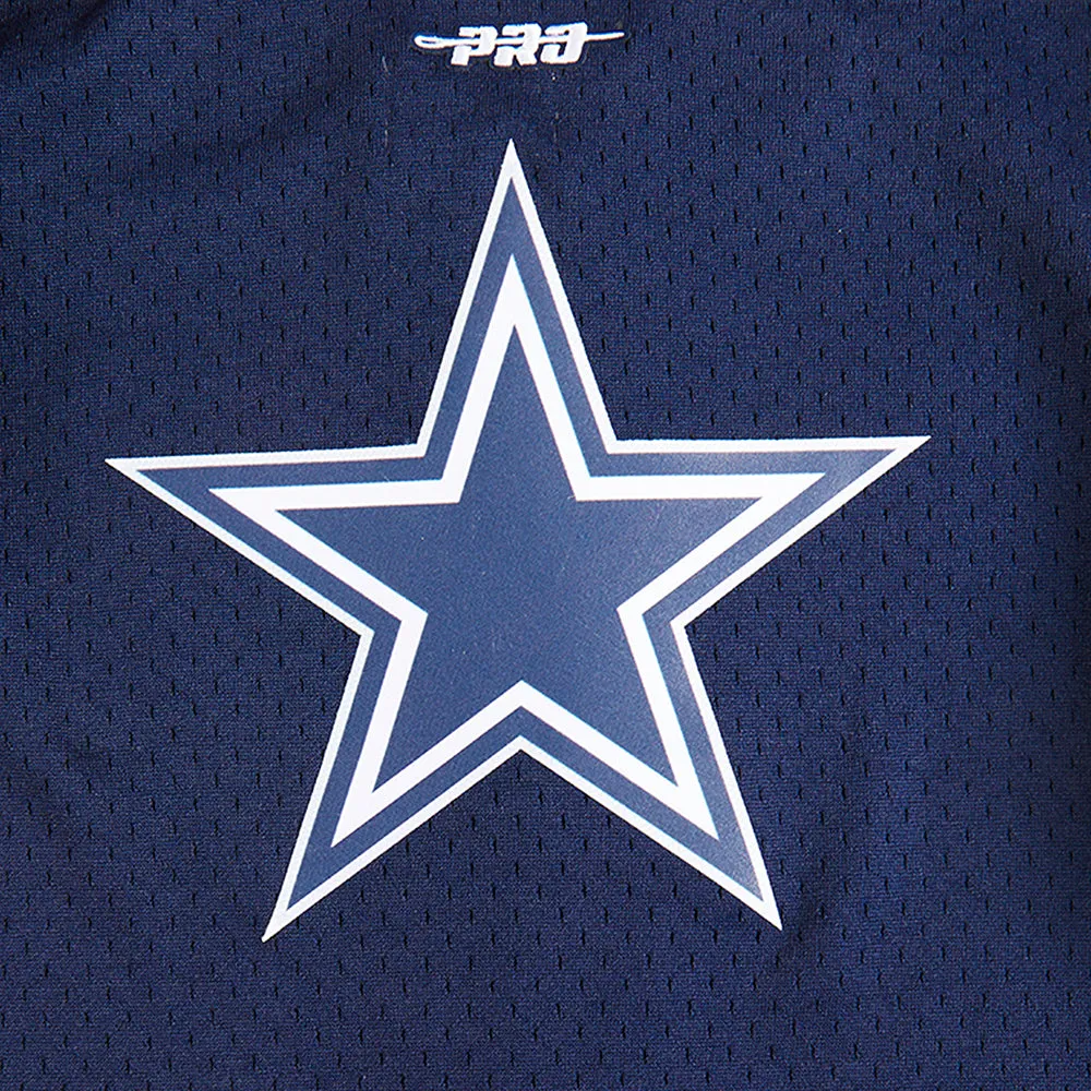 NFL DALLAS COWBOYS CLASSIC LITTLE BOYS MESH BUTTON DOWN SHIRT (MIDNIGHT NAVY)