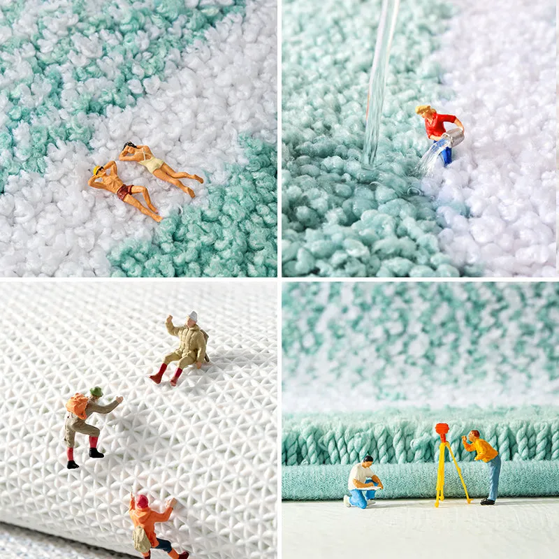 Non-Slip Cotton Bath Rug - Soft, Absorbent, & Durable for Bathroom Safety