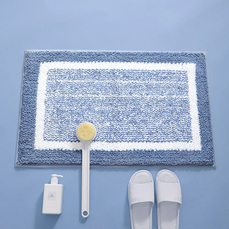 Non-Slip Cotton Bath Rug - Soft, Absorbent, & Durable for Bathroom Safety