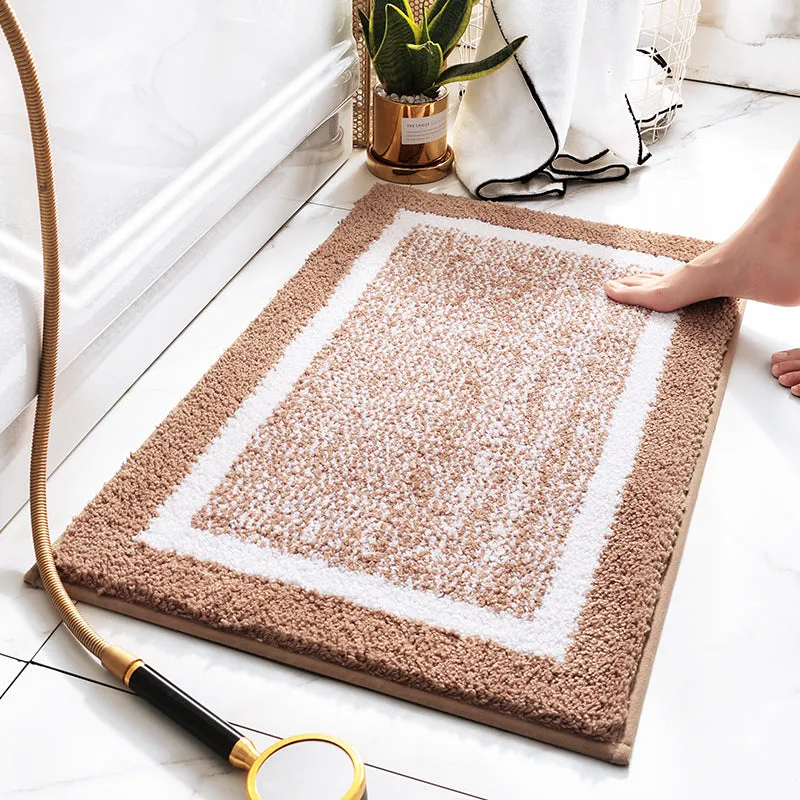 Non-Slip Cotton Bath Rug - Soft, Absorbent, & Durable for Bathroom Safety