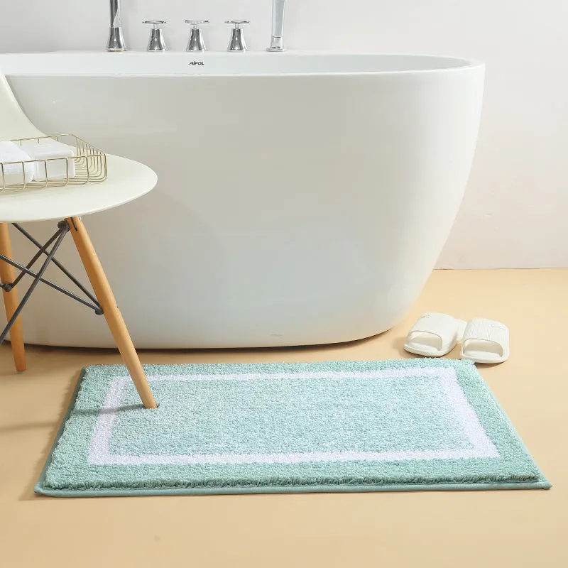 Non-Slip Cotton Bath Rug - Soft, Absorbent, & Durable for Bathroom Safety