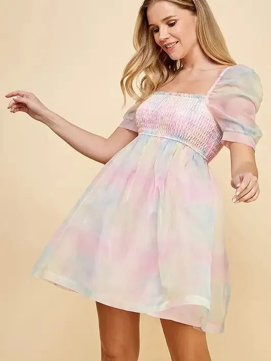 Pastel Baby Doll Dress