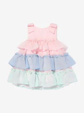 Patachou Girls Ruffled Occasion Dress in Multicolour