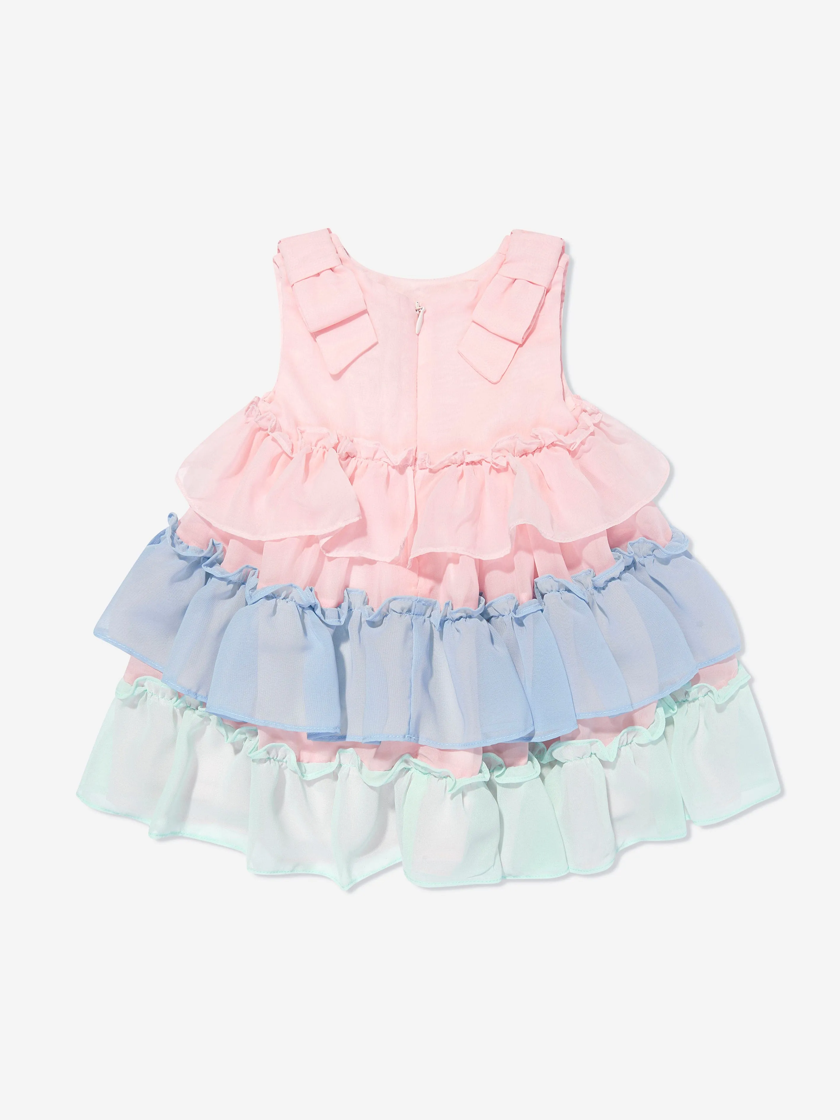 Patachou Girls Ruffled Occasion Dress in Multicolour