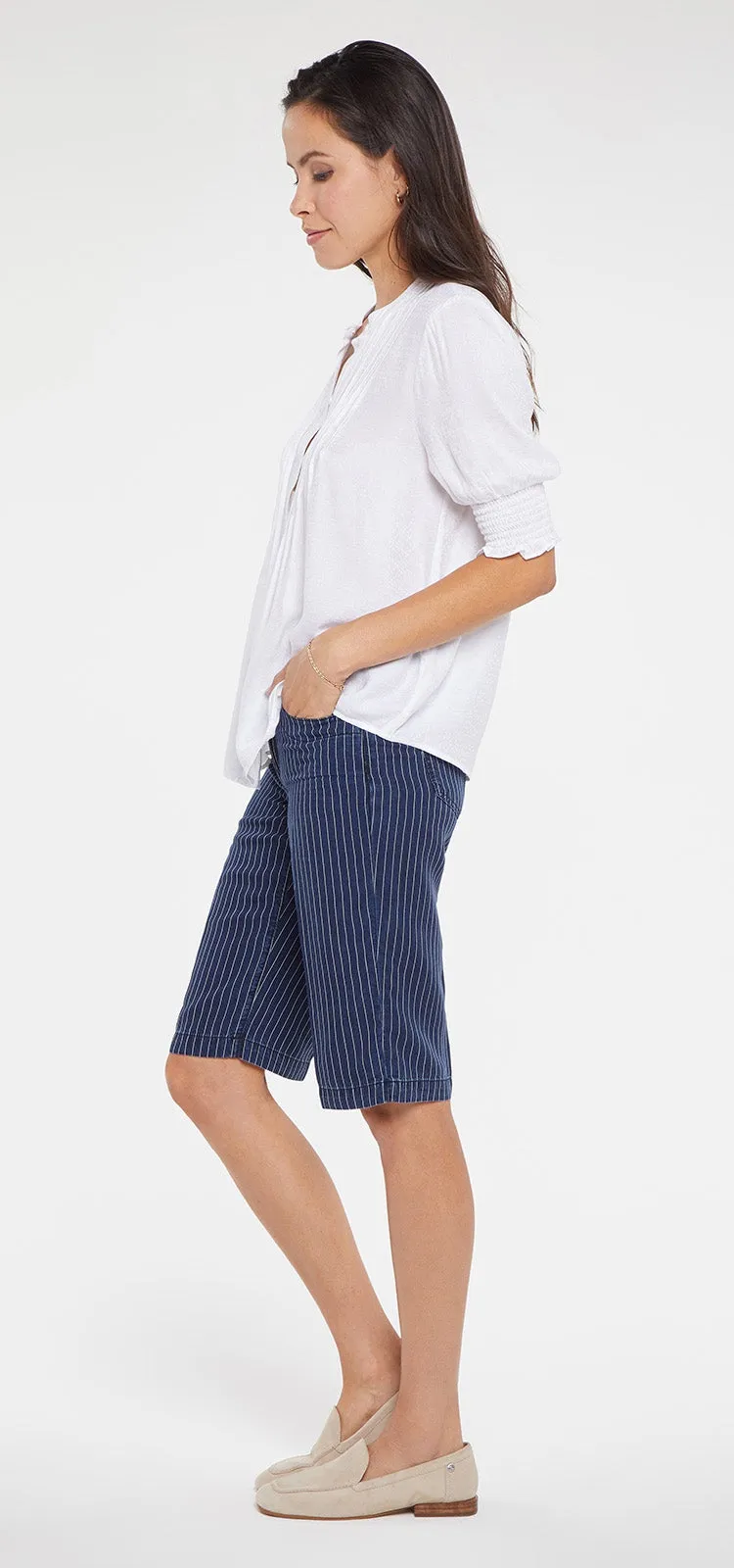Pleated Short Sleeved Blouse White | Optic White