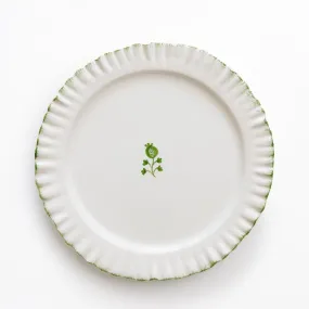 Ruffled Green Dinner Plate | Set of 2