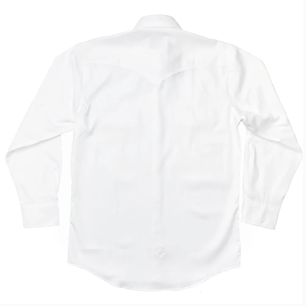 Schaefer Western Classic Button Down Pinpoint - Arctic White