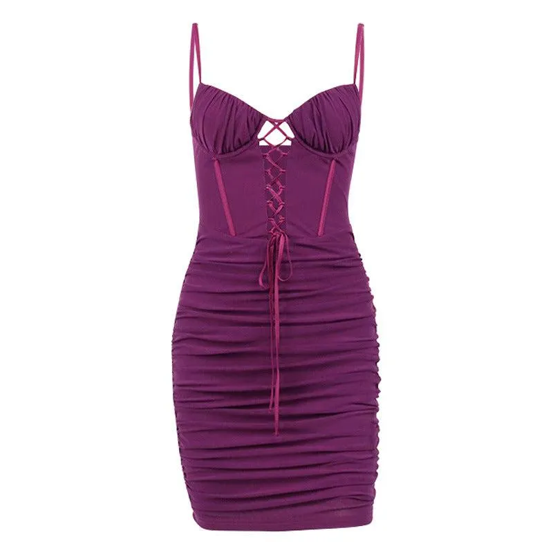 Sizzling Summer Sheath: Backless Hollow Out Cutout Strap Cami Dress