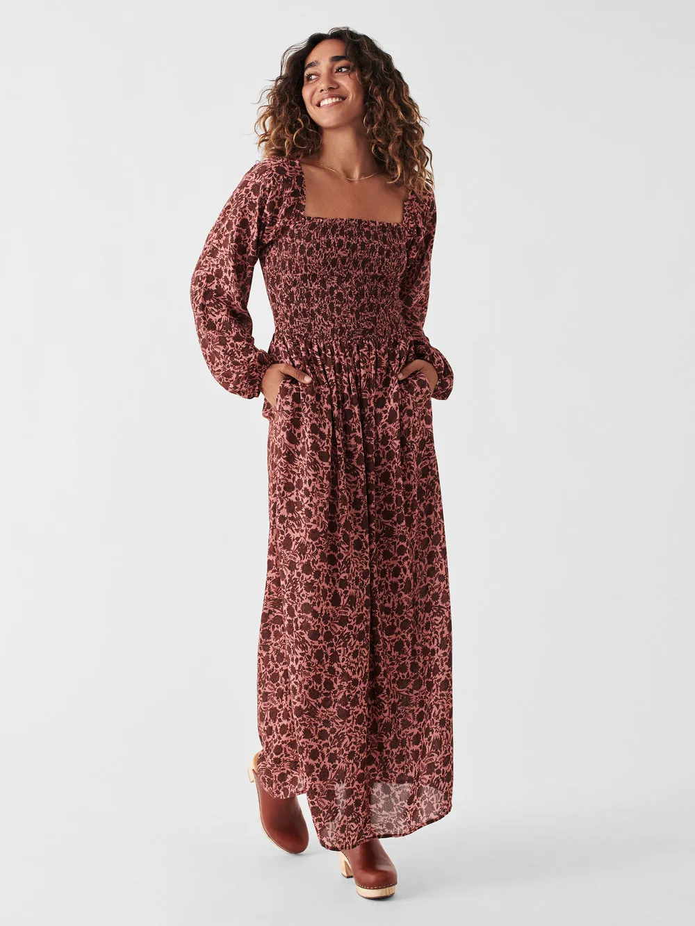 Susanna Smocked Dress in Montserrat Floral